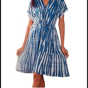 NWT.  BL/RD 1 220185 Sacred Threads Dress L/XL